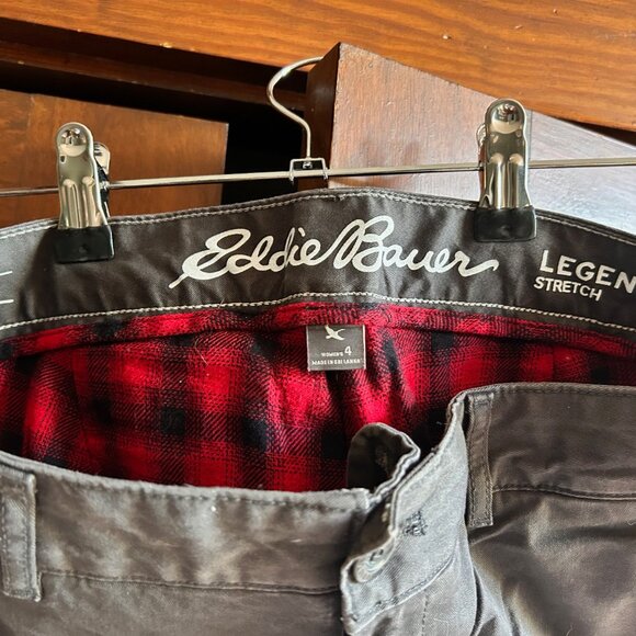 Eddie Bauer flannel-lined pants, size 4 - Picture 4 of 4